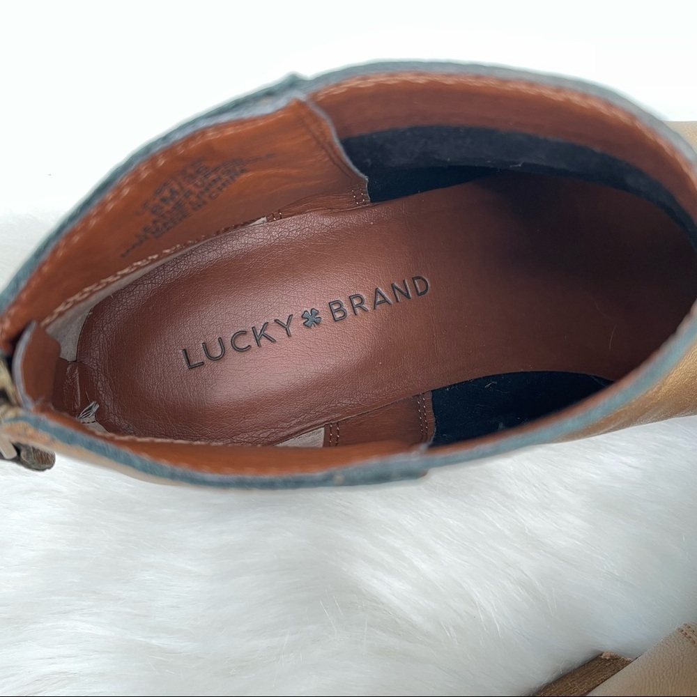 Lucky Brand Gold Belvva Ankle Boots - Picture 10 of 12